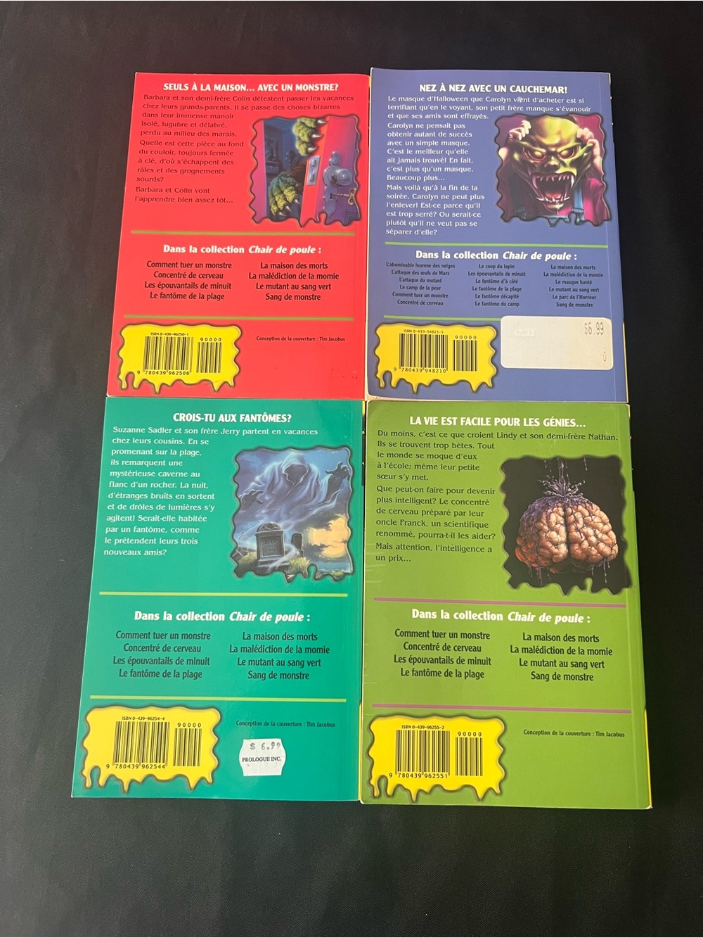 4 French Goosebumps Books Chair de poule RL Stine Lot - Picture 7 of 7